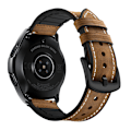 Miniatyrbillede 3 af 4: Silikone- og læderrem til Galaxy Watch 3/5 Brun 22 mm