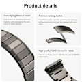 Miniatyrbillede 4 af 7: INF Titanium armbånd til Huawei Watch GT 5 Pro 46mm Grå
