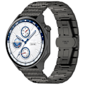 Miniatyrbillede 1 af 8: Tekstureret stålrem til Garmin Forerunner 165/165 Music/168/168 Music/D2 Air X10/Bounce/vivoactive 5/Active 5/VivoMove T Sort 22 mm