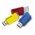 Miniatyrbild 1 av 2: Store N Click USB 3.0 3x 16GB red, blue & yellow