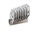 Miniatyrbillede 5 af 5: Stilfuld holder til glasbrikker i rustfrit stål til moderne hjem model 2