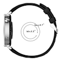 Miniatyrbillede 2 af 3: Sort silikone urrem til Huawei Watch GT5 41MM Sort