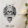 Miniatyrbild 3 av 3: 6-pack tillfälliga tatueringar med djurmotiv Modell 7