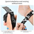 Miniatyrbillede 5 af 5: Nylon urrem til Garmin Fenix 7X/7/6/5 MultiColor 26 mm