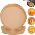 Miniatyrbillede 2 af 6: Air Fryer engangspapir til friture 50 stk Brun