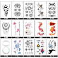 Miniatyrbild 4 av 4: Tillfällig tatueringsdekal - Blommig hjortdesign