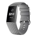 Miniatyrbillede 1 af 3: Grå stor silikonerem til Fitbit Charge 4/3