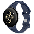 Miniatyrbild 5 av 5: Silikonarmband för Google Pixel Watch 2 Blå