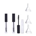 Miniatyrbillede 1 af 5: 3 x 10 ml mascara tuber med 3 gennemsigtige tragte