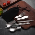 Miniatyrbild 2 av 5: Vikbart bestickset 5 delar Silver