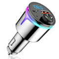 Miniatyrbillede 1 af 7: Bluetooth 5.3 biloplader med QC3.0 & PD hurtigopladning