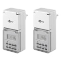 Miniatyrbild 1 av 7: Set med 2, digital timer IP44