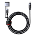 Miniatyrbild 3 av 4: 2-i-1 USB-C till USB-C + Magsafe 3-kabel Mcdodo CA-0140, 2m (svart)