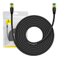 Miniatyrbillede 2 af 10: Flettet netværkskabel kat.8 Baseus Ethernet RJ45, 40Gbps, 8m (sort)