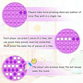 Miniatyrbild 4 av 5: Pop it Fidget Toy rund Lila