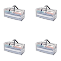 Miniatyrbillede 1 af 3: Gennemsigtig PP vævet flyttepose 4-pakke 4-pack