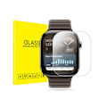 Pikkukuva 1 / 3: Apple Watch Series 10 3D-kaareva koko liimalla varustettu kalvo (2 kpl) - musta 46 mm