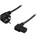 Miniatyrbild 3 av 3: Earthed device cable, angled CEE 7/7 max250V/10A, 3m