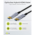 Miniatyrbild 3 av 11: Optisk hybrid HDMI™-kabel med ultrahög hastighet och Ethernet (AOC)