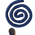 Miniatyrbild 2 av 3: Dirty Braids Ponytail Wrap, High Ponytail Spiral Lock Dreadlocks Hårstycke Blå
