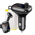 Miniatyrbillede 10 af 11: Bil Bluetooth MP3-afspiller Baseus T Shaped S-13 Black OS