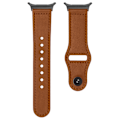 Miniatyrbild 3 av 3: Armband i äkta läder för Samsung Galaxy Watch7 Ultra (47 mm) - Brun
