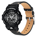 Pikkukuva 1 / 3: Aito nahkaranneke Casio G-SHOCK DW-5600/GWB5600/GA-2100 -kelloille model 1 Musta