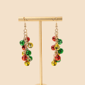 Miniatyrbillede 3 af 6: Jingle Bell, juleøreringe 1 par MultiColor