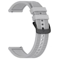 Pikkukuva 1 / 3: Silikoniranneke 22 mm Huawei Watch GT4 -kellolle Vaalean harmaa