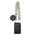 Miniatyrbillede 1 af 3: Kvinders skuldertaske Crossbody mobiltelefonpung Sort