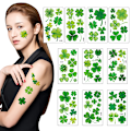 Pikkukuva 3 / 4: Shamrock-kasvotatuointitarrat - 10 kpl:n setti