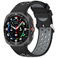 Miniatyrbillede 1 af 9: Samsung Watch Ultra Tofarvet Silikone Rem 24MM Sort+grå