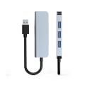 Pikkukuva 1 / 4: USB-keskitin, jossa 1 USB3.0-portti ja 3 USB2.0-porttia