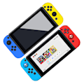 Miniatyrbild 4 av 5: Silikonskyddsfodral för Switch Joycon Röd+blå