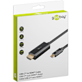Miniatyrbillede 2 af 10: USB-C™-til-HDMI™-kabel 4K @ 60 Hz, 3 m, sort