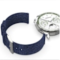 Miniatyrbillede 2 af 3: Huawei GT5/GT4 Denim Canvas vævet nylon urrem Mørkeblå 22 mm