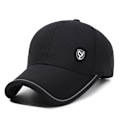 Miniatyrbillede 4 af 4: Baseball Cap - Åndbar og justerbar sommerhat Sort