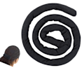 Miniatyrbillede 1 af 3: Dirty Braids Hestehale Wrap, High Hestehale Spiral Lock Dreadlocks Hårstykke Sort