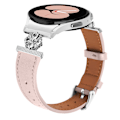 Miniatyrbild 2 av 7: Klockarmband i äkta läder för Samsung Watch 4/5/6/7 Rosa
