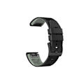 Pikkukuva 2 / 6: Silikoninen kellon ranneke Garmin Venu 2 Plus & Garmin 245, Samsung Galaxy, Huawei Watch Musta + harmaa