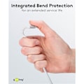 Miniatyrbillede 4 af 11: Lightning USB-A superblødt tekstilkabel med metalstik, 2 m, hvid