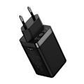 Miniatyrbild 5 av 9: Väggladdare Baseus GaN5 Pro 2xUSB-C + USB, 65W (svart)
