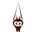 Miniatyrbillede 1 af 6: Charmerende plys-crossbody-taske Brun