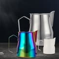 Miniatyrbillede 3 af 4: 304 Rustfrit Stål Kaffe Mælkeskumningskande 350ml MultiColor MultiColor