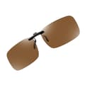 Polariserade Clip-on Solglasögon Brown Brown