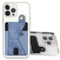 Miniatyrbild 1 av 7: Universal Phone Card Holder Sticker Multi-Angle Stand Multi Card Slots Blå