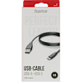 Miniatyrbild 2 av 2: HAMA Laddkabel USB-A till USB-C Svart 3,0m