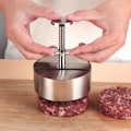 Miniatyrbillede 3 af 4: Burgerpresse i 304 rustfrit stål 10 cm
