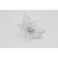 Miniatyrbild 4 av 5: Julrosor konstgjorda blommor juldekoration 12-pack Vit/silver