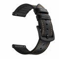 Miniatyrbillede 6 af 8: Armbånd Samsung Gear S3 Classic, Frontier, Galaxy Watch 22 mm Læder Sort